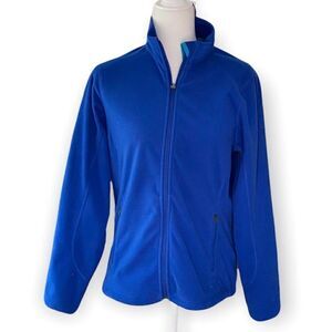 L.L. Bean Polartec Windbloc Blue Zip Up Athletic Jacket SZ S